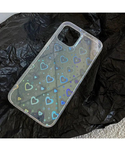 Laser Double Colorful Love Mobile Phone Case Online Only