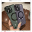 Plastic Dustproof Net Electroplating Frameless Phone Case I Magnetic Hard Shell For iPhone 15