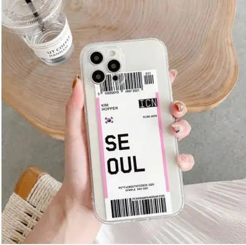 Airline Ticket Tpu Mobile Phone Case - MyMobile