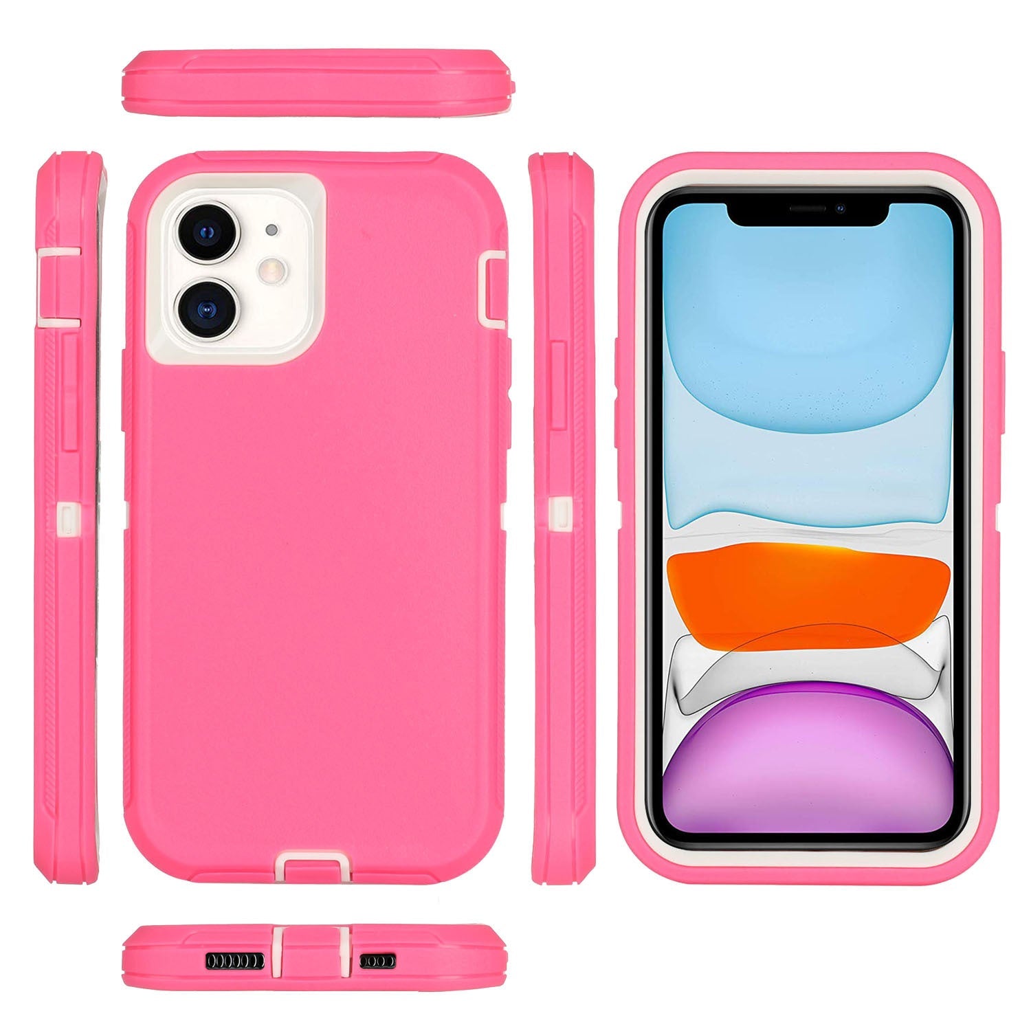 All - inclusive Drop - resistant Three - in - one Hard Case Phone Case For iPhone 14 - MyMobile