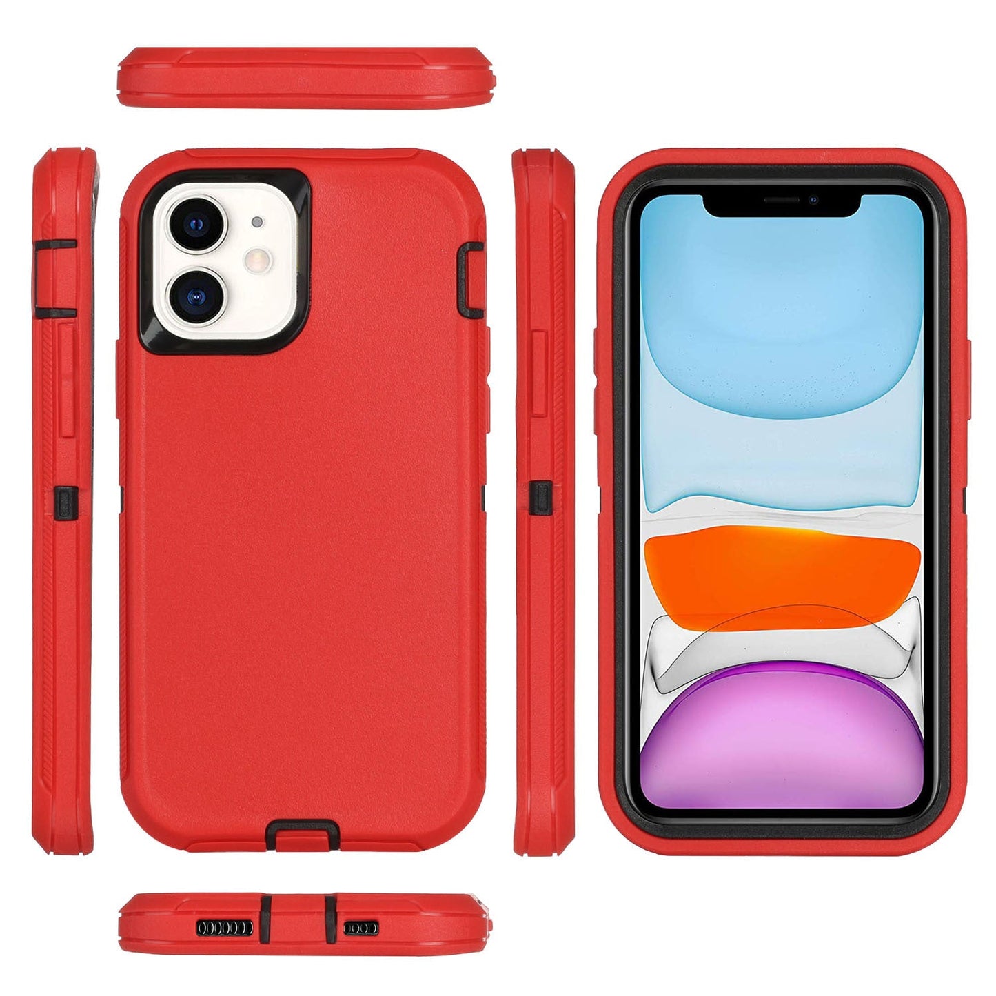 All - inclusive Drop - resistant Three - in - one Hard Case Phone Case For iPhone 14 - MyMobile