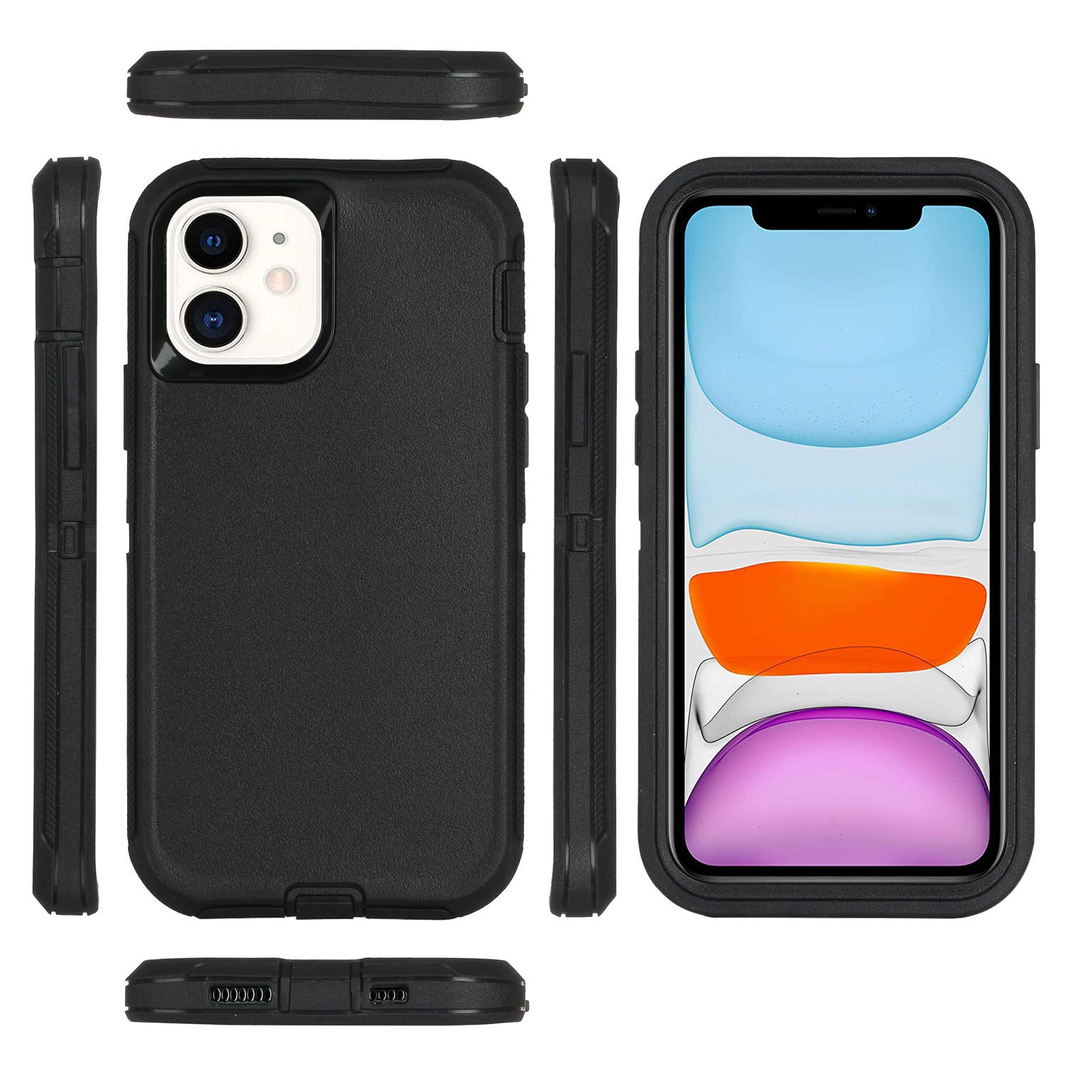 All - inclusive Drop - resistant Three - in - one Hard Case Phone Case For iPhone 14 - MyMobile