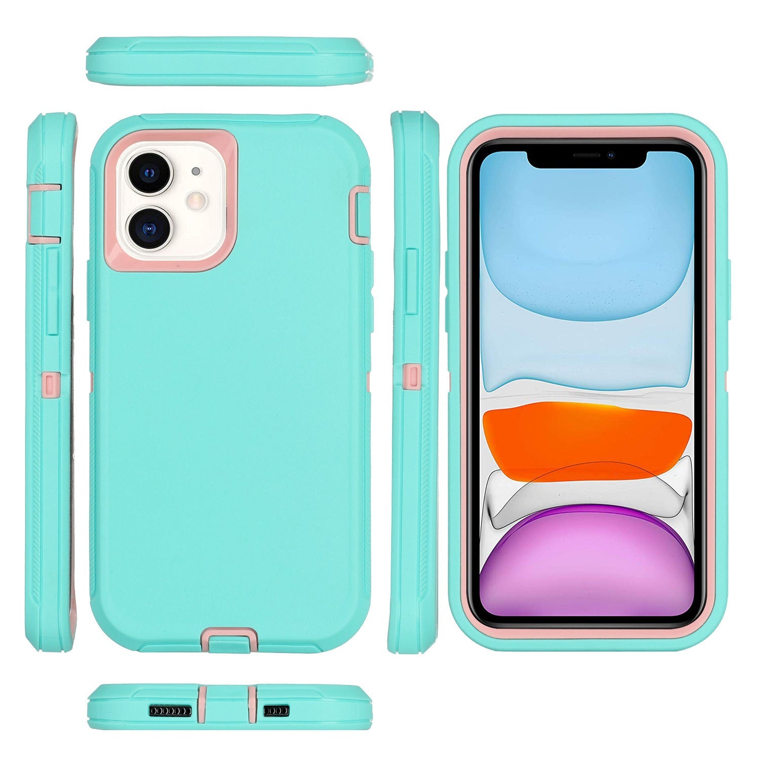 All - inclusive Drop - resistant Three - in - one Hard Case Phone Case For iPhone 14 - MyMobile