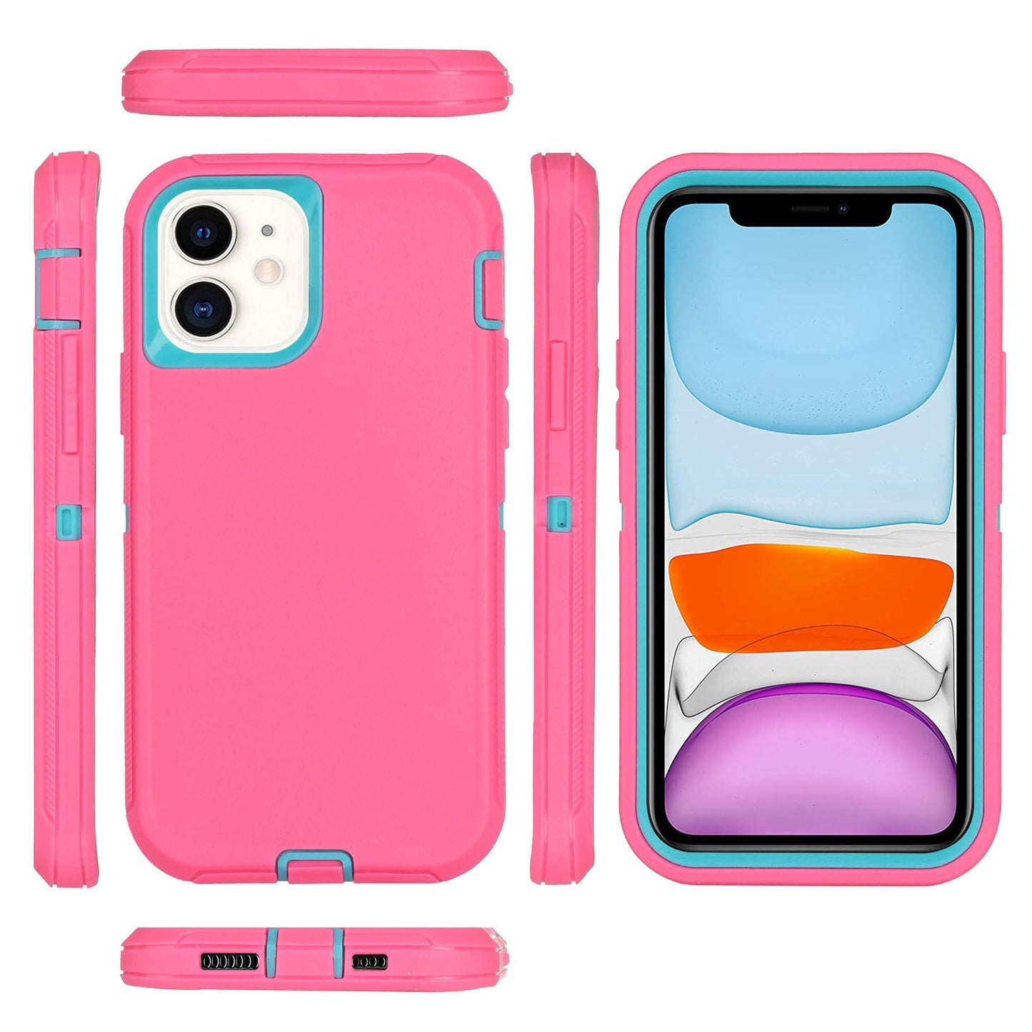 All - inclusive Drop - resistant Three - in - one Hard Case Phone Case For iPhone 14 - MyMobile