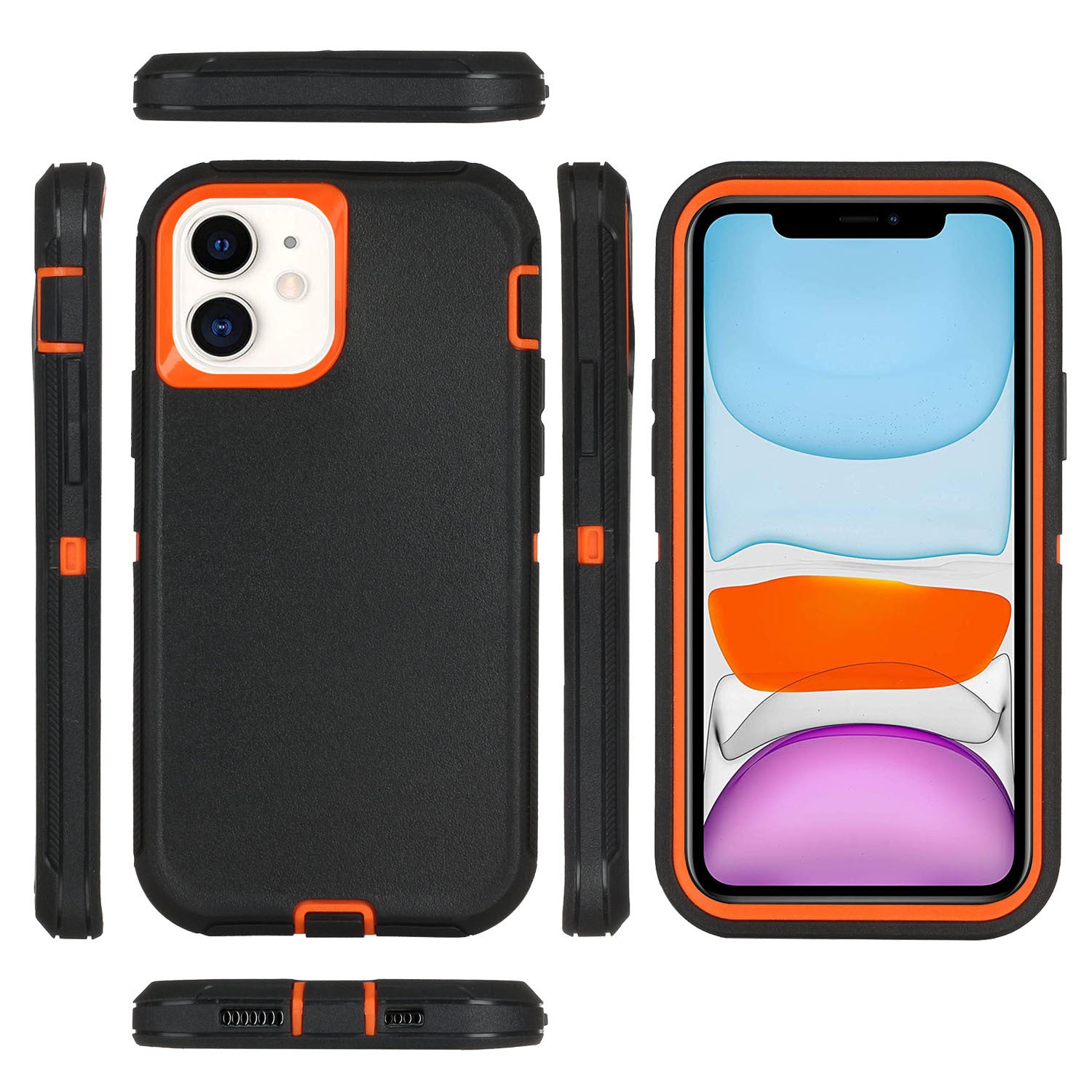 All - inclusive Drop - resistant Three - in - one Hard Case Phone Case For iPhone 14 - MyMobile