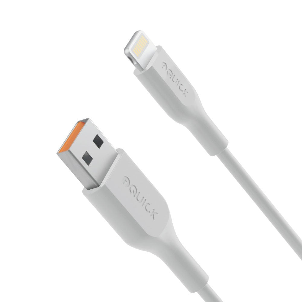 iQuick PVC USB-A to Lightning Fast Charging Cable 2M
