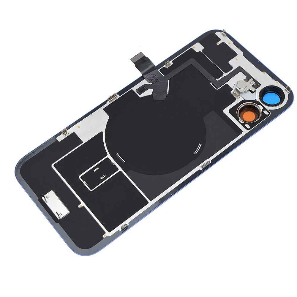 BQ7 Rear Cover Glass with Camera Lens Glass and Wireless NFC Charging with Flash Flex Cable for iPhone 16 Pro Max-Natural Titanium