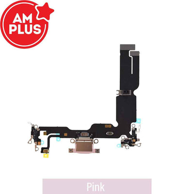 AMPLUS Charging Port for iPhone 15 Plus -Pink