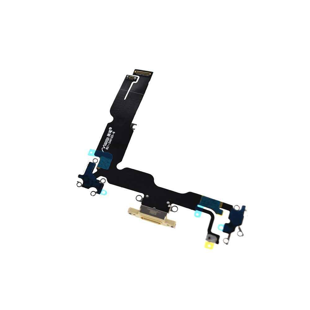 AMPLUS Charging Port for iPhone 15 Plus -Yellow