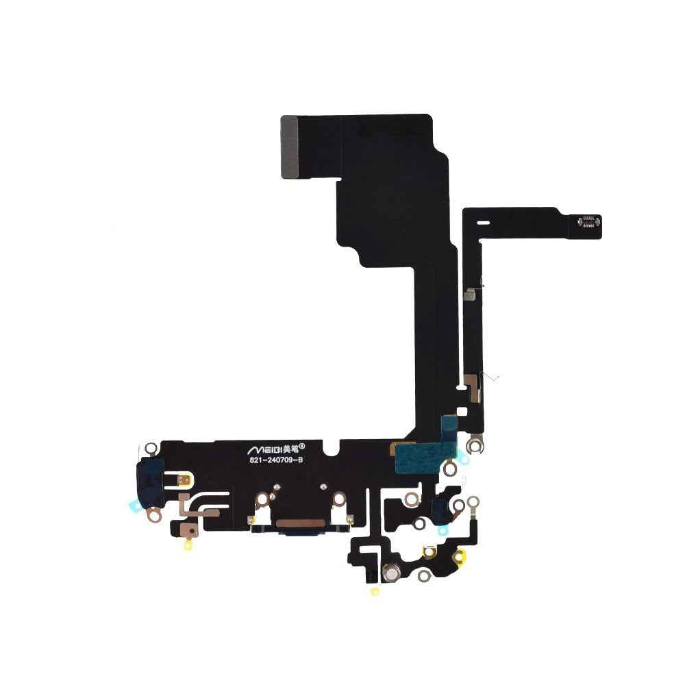 AMPLUS Charging Port for iPhone 15 Pro-Blue Titanium