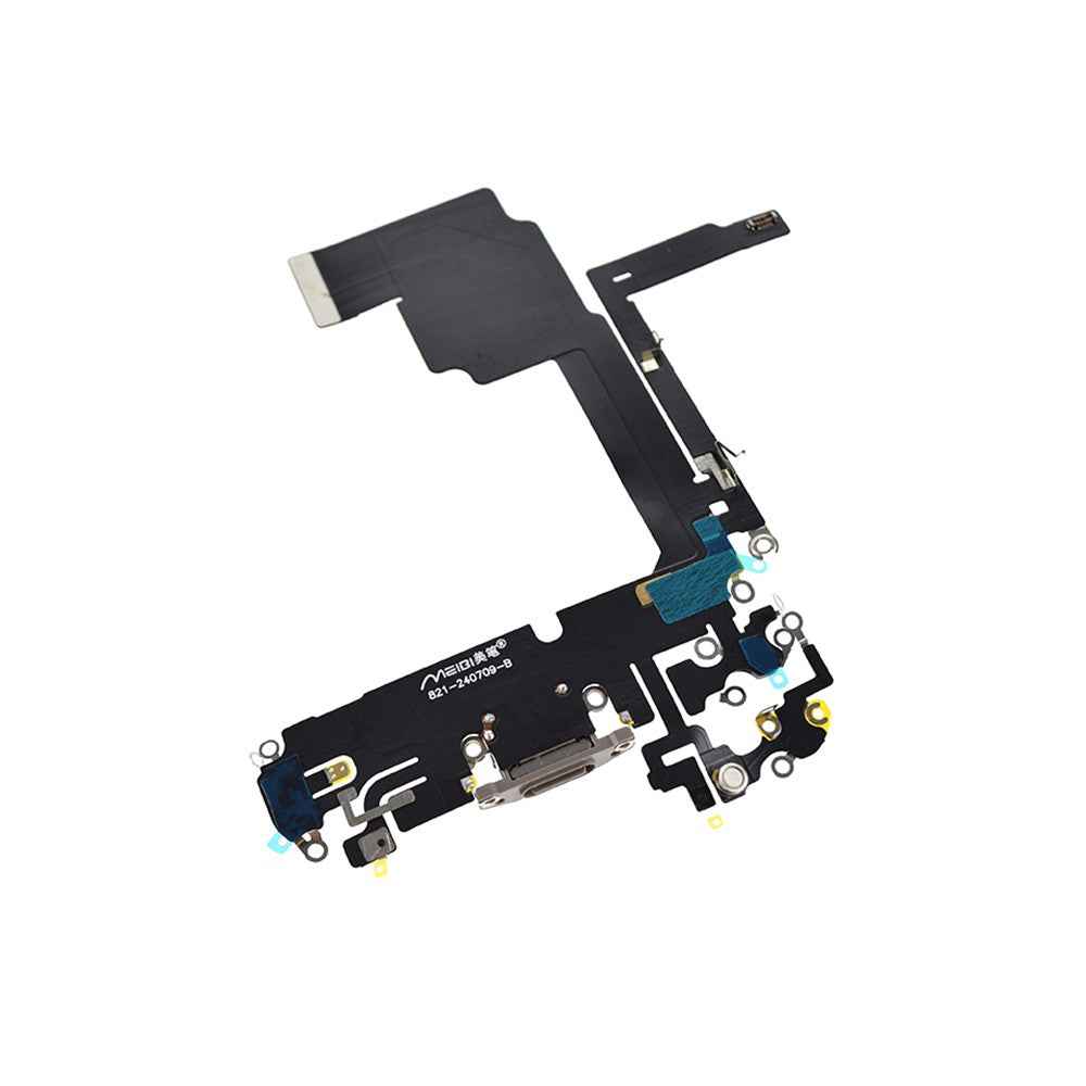 AMPLUS Charging Port for iPhone 15 Pro -Natural Titanium