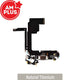 AMPLUS Charging Port for iPhone 15 Pro -Natural Titanium