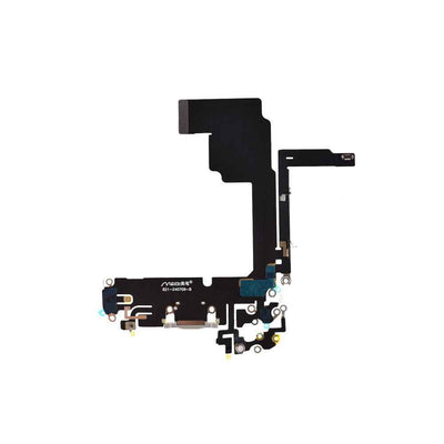 AMPLUS Charging Port for iPhone 15 Pro -White Titanium