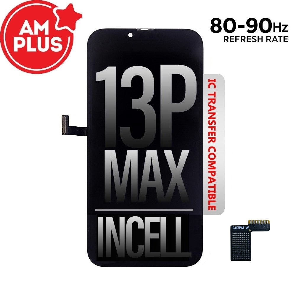 AMPLUS Incell LCD Assembly for iPhone 13 Pro Max Screen Replacement (80-90HZ, Compatible for IC chip transfer)