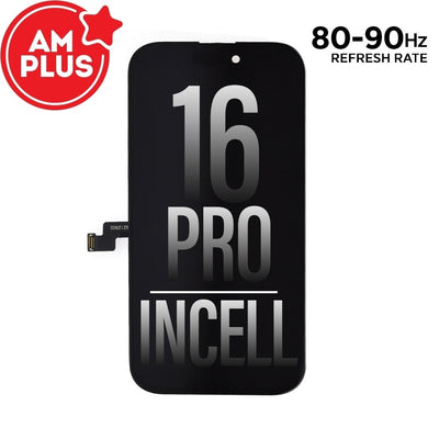 AMPLUS Incell LCD Assembly for iPhone 16 Pro Screen Replacement (80HZ-90HZ)