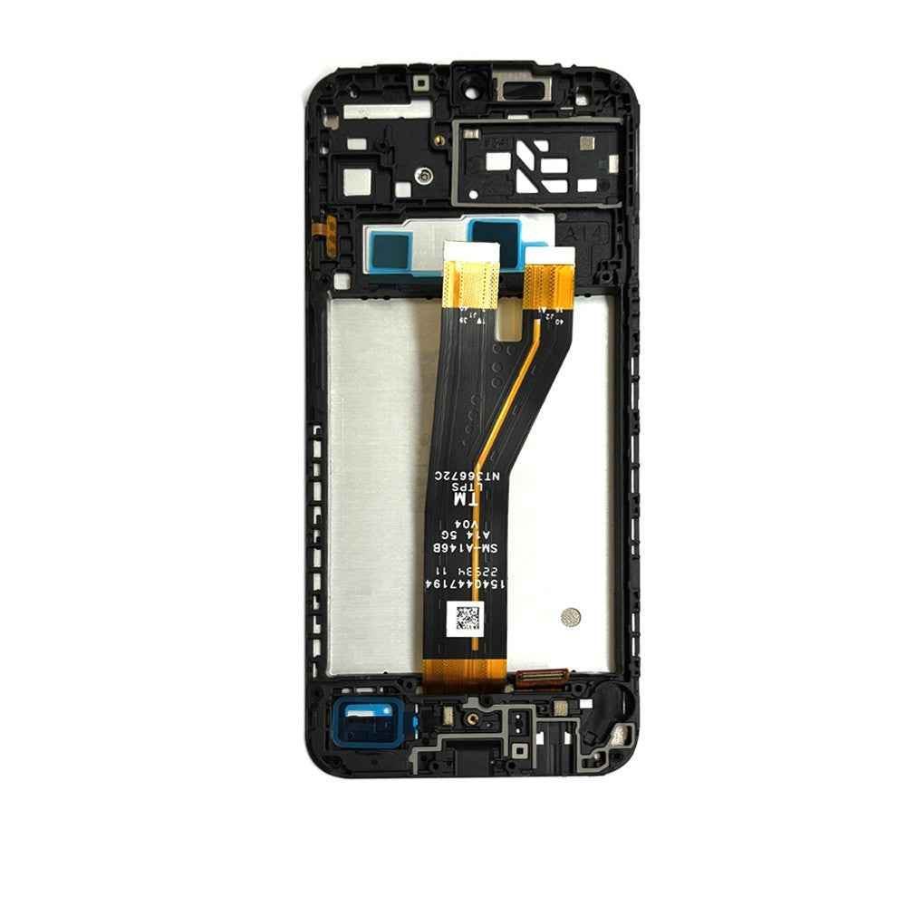 AMPLUS LCD Screen Replacement Digitizer with Frame for Samsung Galaxy A14 4G A145F / A14 5G A146B-Black