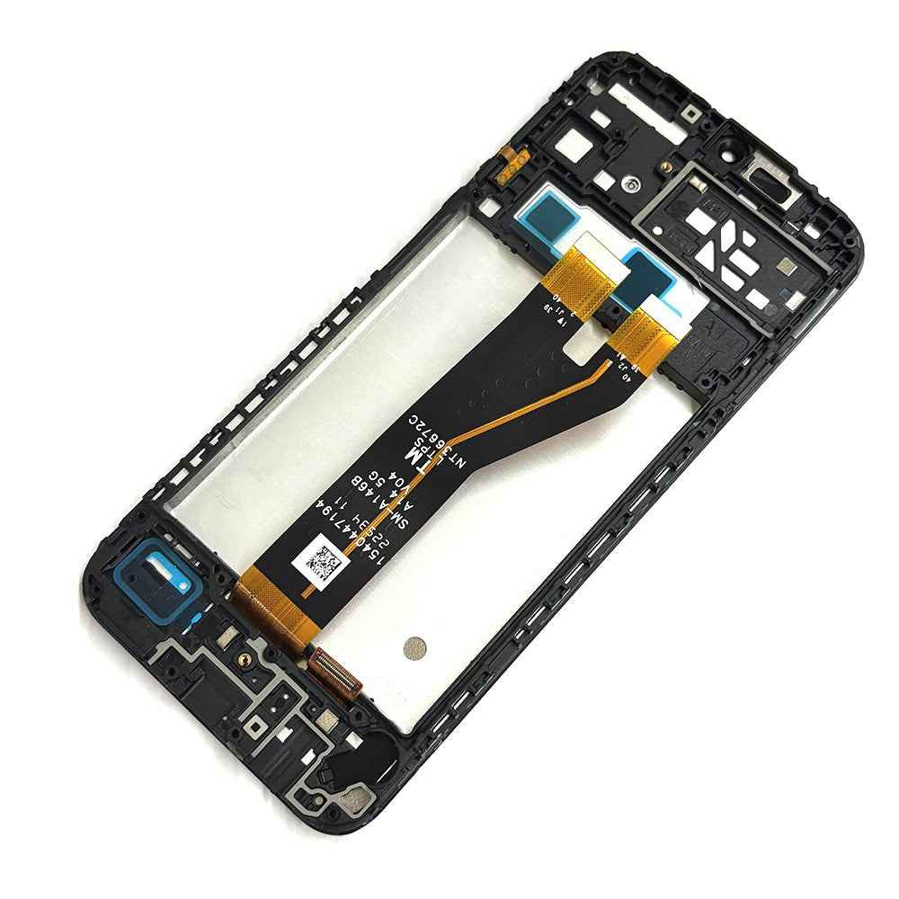 AMPLUS LCD Screen Replacement Digitizer with Frame for Samsung Galaxy A14 4G A145F / A14 5G A146B-Black