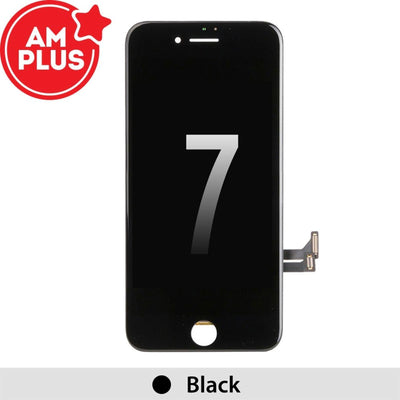 AMPLUS LCD Screen Repair for iPhone 7 Screen - Black - MyMobile