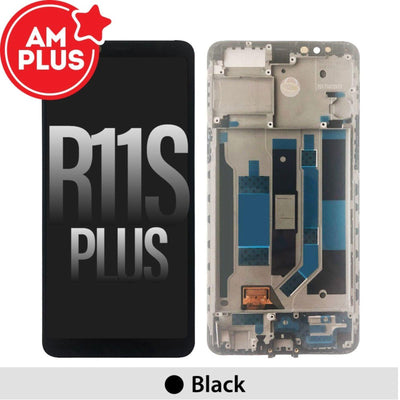 AMPLUS LCD Screen repair for OPPO R11s Plus - with Frame Black - MyMobile