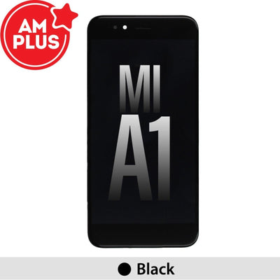 AMPLUS LCD Screen Repair for Xiaomi Mi A1 - with Frame - Black - MyMobile