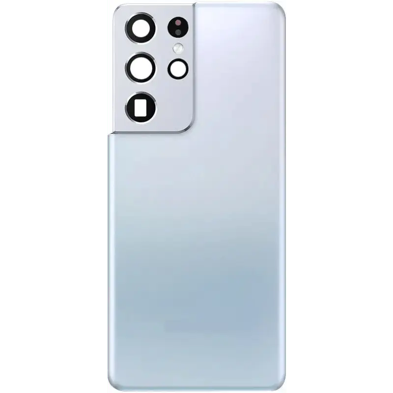 AMPLUS Rear Cover Glass For Samsung Galaxy S21 Ultra G998 - Phantom Silver - MyMobile