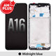 AMPLUS OLED Screen Replacement Digitizer with Frame for Samsung Galaxy A16 4G A165F-Midnight blue