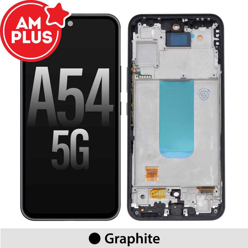 AMPLUS OLED Screen Replacement Digitizer with Frame for Samsung Galaxy A54 5G A546B-Graphite