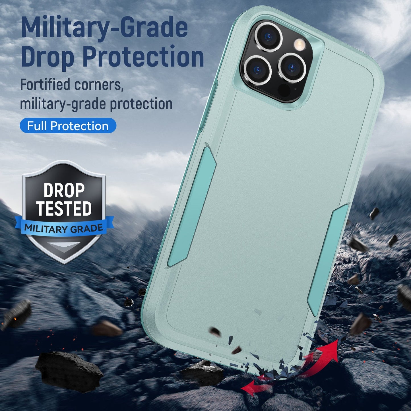 Anti - fall Anti - seismic Silicone All - inclusive Frosted Phone Case For iPhone 15 - MyMobile