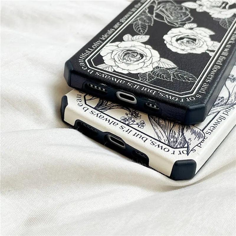 Anti - falling Of Vintage Flower Mobile Phone Case - MyMobile