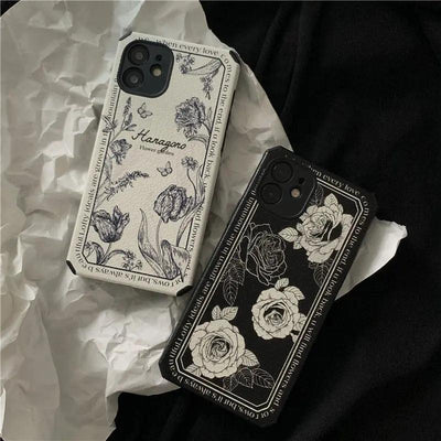 Anti - falling Of Vintage Flower Mobile Phone Case - MyMobile