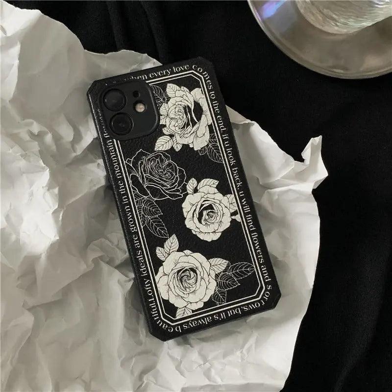 Anti - falling Of Vintage Flower Mobile Phone Case - MyMobile