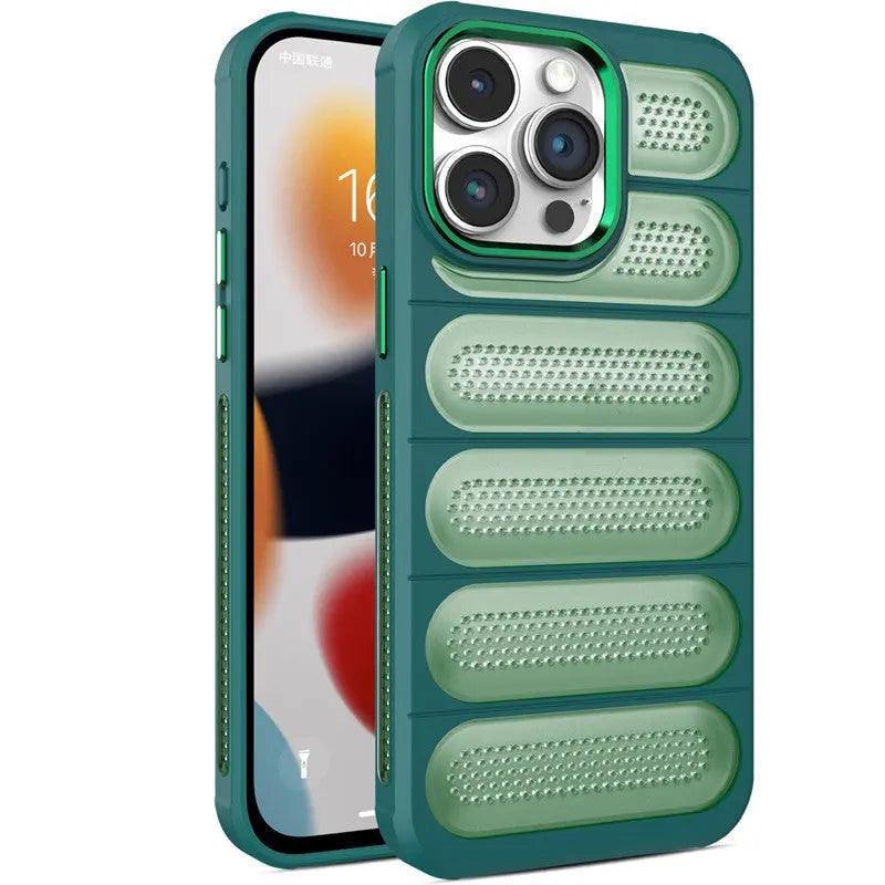 Applicable 15 Cooling Grid Phone Case For iPhone 12, 13, 14, 15 - MyMobile