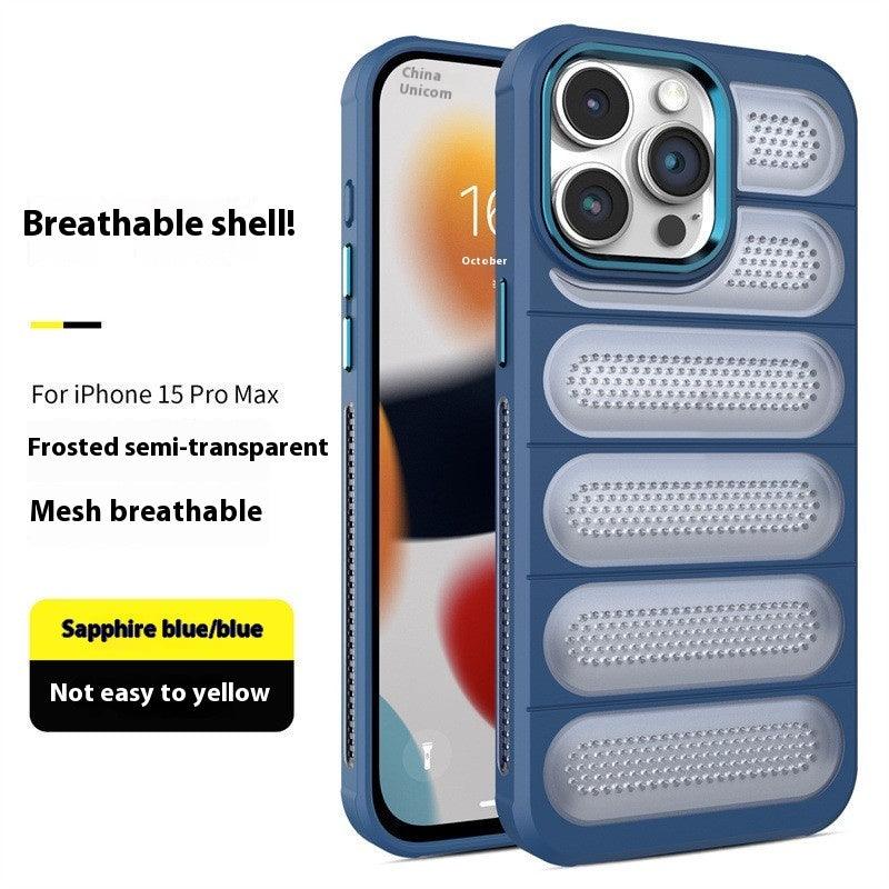 Applicable 15 Cooling Grid Phone Case For iPhone 12, 13, 14, 15 - MyMobile