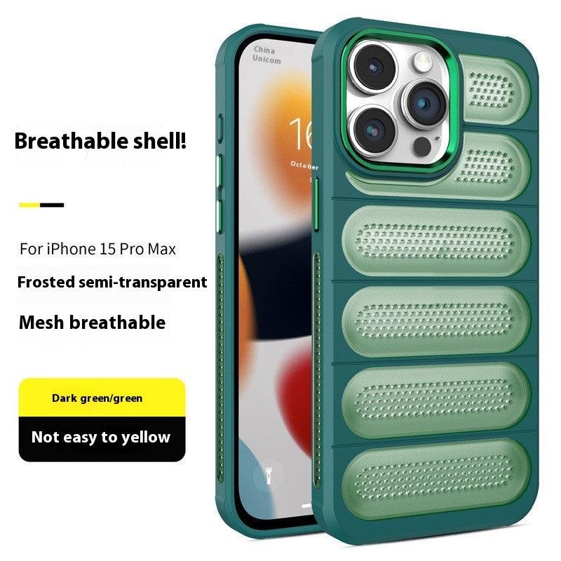 Applicable 15 Cooling Grid Phone Case For iPhone 12, 13, 14, 15 - MyMobile