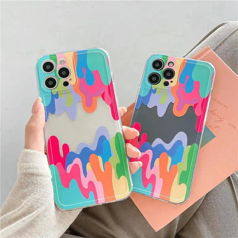 Art Painted Mobile Phone Case Silicone Transparent - MyMobile