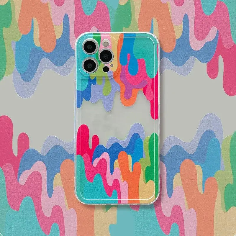 Art Painted Mobile Phone Case Silicone Transparent - MyMobile