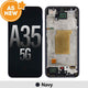 AS NEW-Samsung Galaxy A35 5G A356B OLED Screen Replacement with Frame -Navy