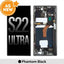 AS NEW-Samsung Galaxy S22 Ultra 5G S908B OLED Screen Replacement (Brand new screen disassemble from brand new phone)
