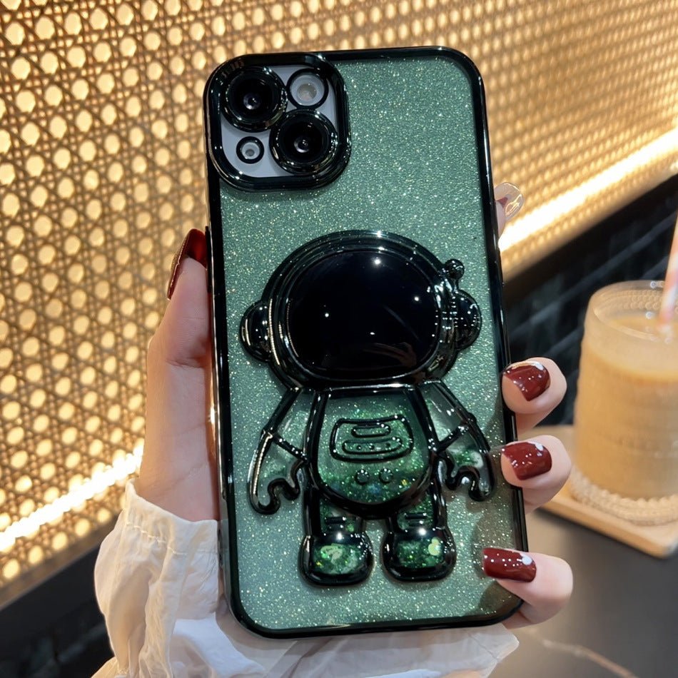 Astronaut Spaceman Quicksand Phone Case Electroplating For iPhone 14 - MyMobile