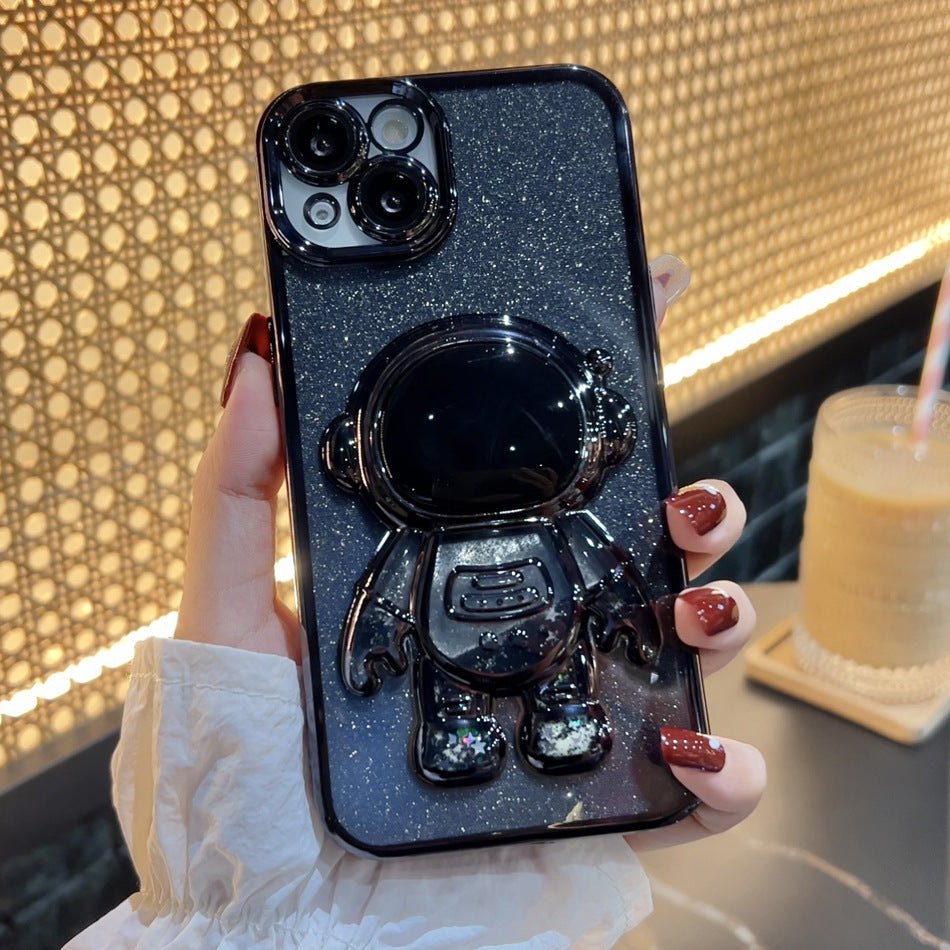 Astronaut Spaceman Quicksand Phone Case Electroplating For iPhone 14 - MyMobile