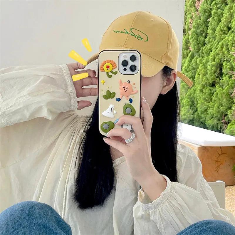 Avocado Villain Cartoon Mobile Phone Case Silicone - MyMobile