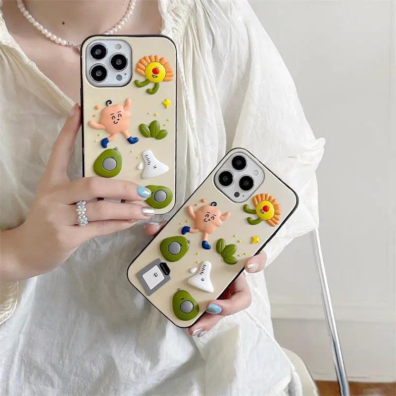 Avocado Villain Cartoon Mobile Phone Case Silicone - MyMobile