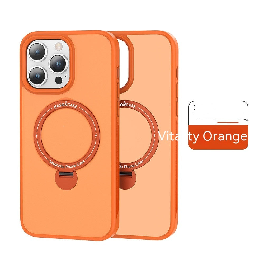 Applicable To Phone Case 360 Degrees Rotary Magnetic Adhesive Bracket Matte For iPhone 15