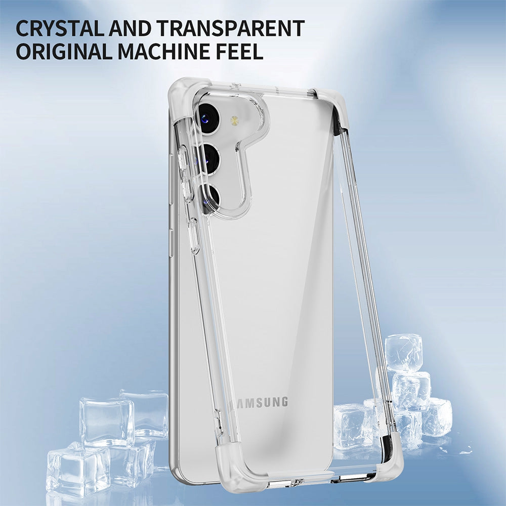 Anti-Shock Space Protective Clear Case Cover for Samsung Galaxy S24 Plus-Transparent
