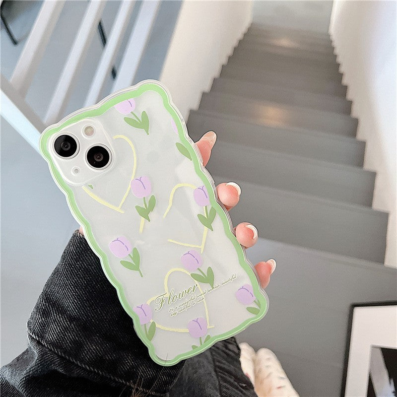 Big Wave Flower Phone Case For iPhone 14