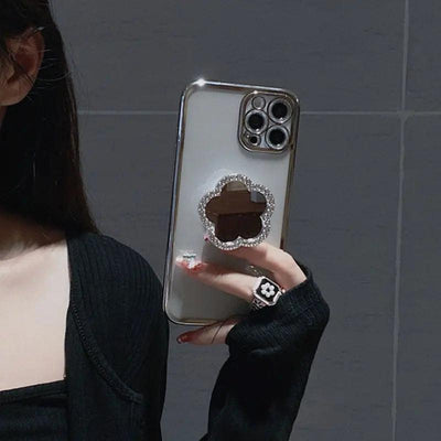 Precision Hole All-inclusive Mirror Rhinestone Phone Case Online Only