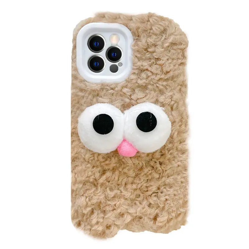 Plush Cute Big Eye Mobile Phone Case Online Only