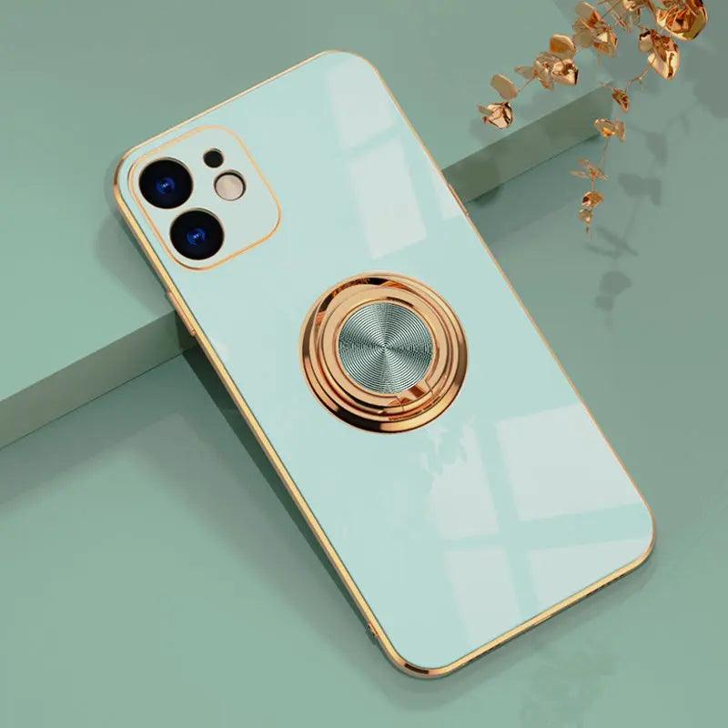 Electroplating Car Magnetic Mobile Phone Case Online Only