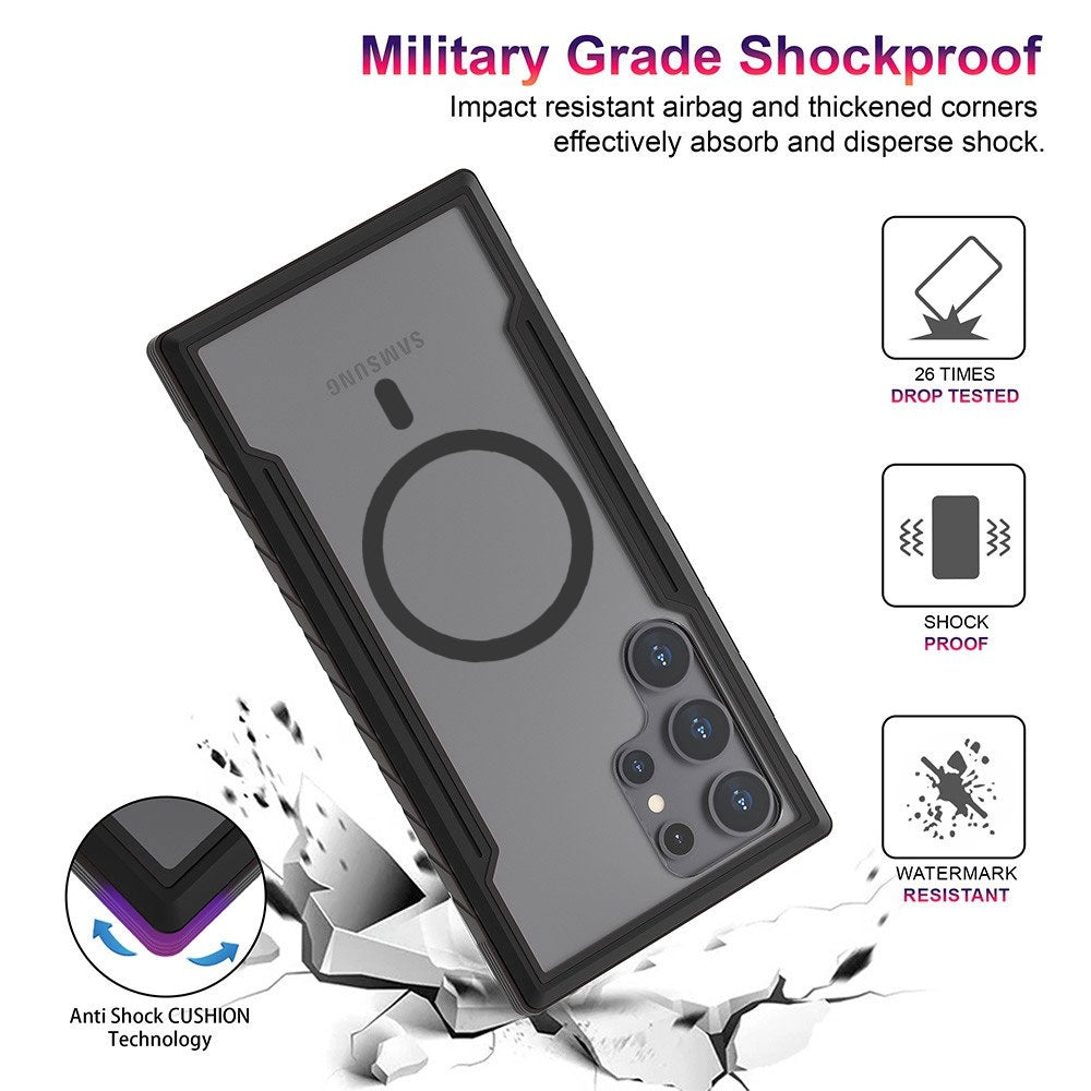 REDEFINE Shield Shockproof Heavy Duty Armor Case Cover With Magnetic Ring for Samsung Galaxy S24 Ult