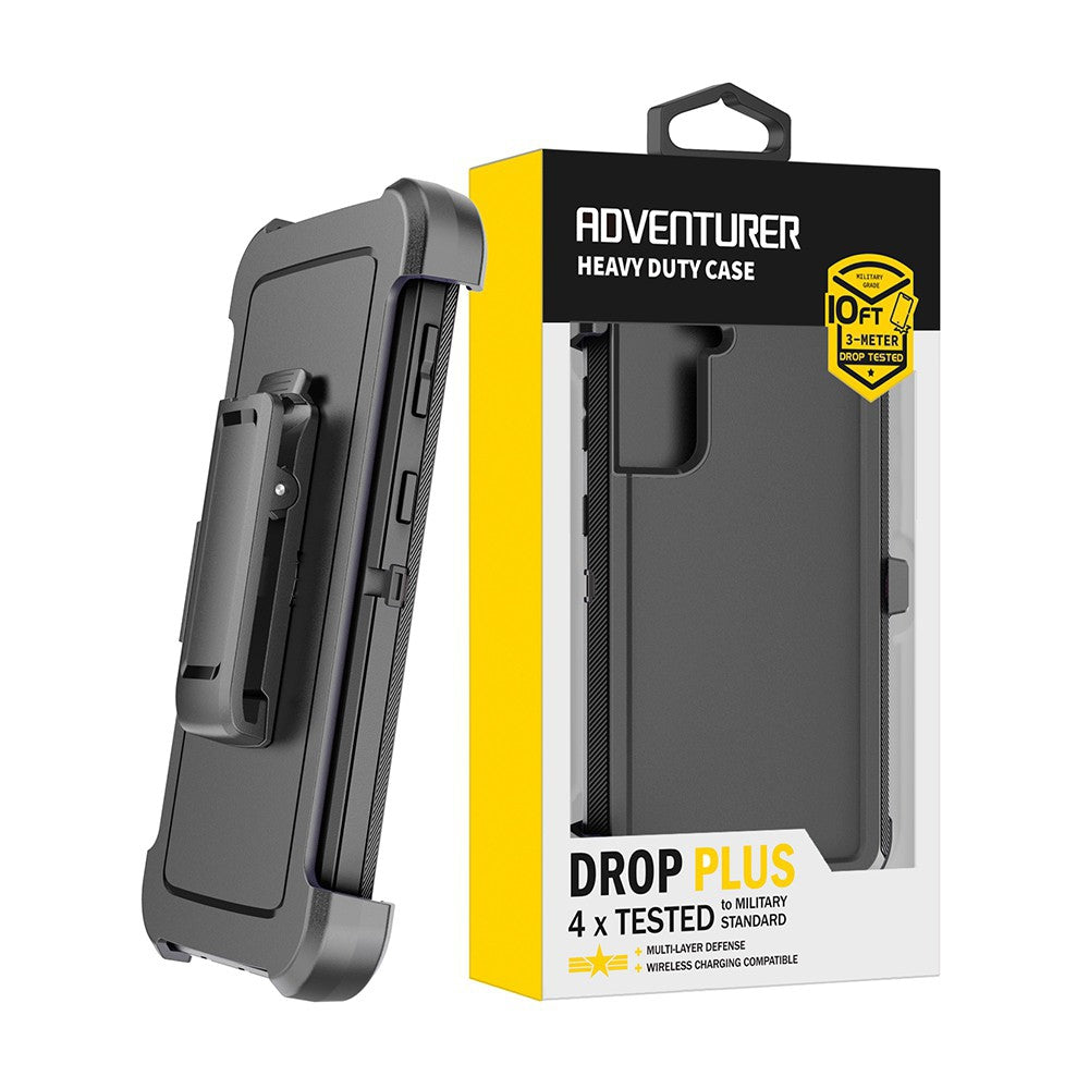 Shockproof Robot Armor Hard Plastic Case with Belt Clip for Samsung Galaxy S23 Plus